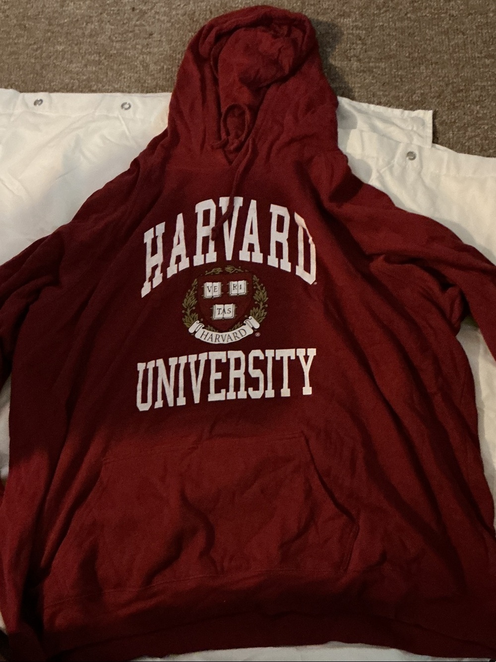 Harvard University Red Pullover Hoodie Sweater